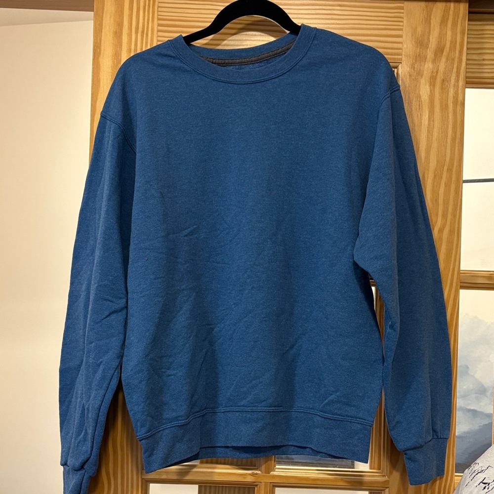 Fruit of the Loom Men's Classic Blue Crewneck Sweater
